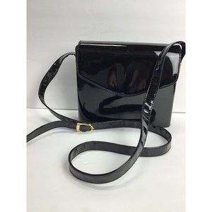 Vintage 80"s, Patent Leather Crossbody Bag